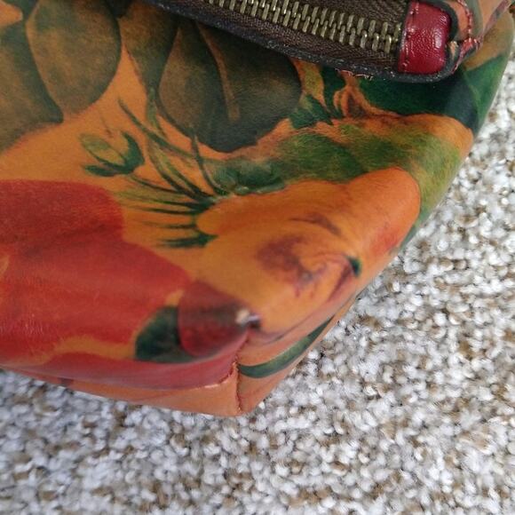 Patricia Nash Valerie Floral Leather Wristlet Clutch - Picture 13 of 15